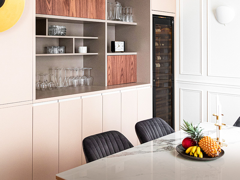 Flush fitting wine cabinet Flush fitting wine cabinet