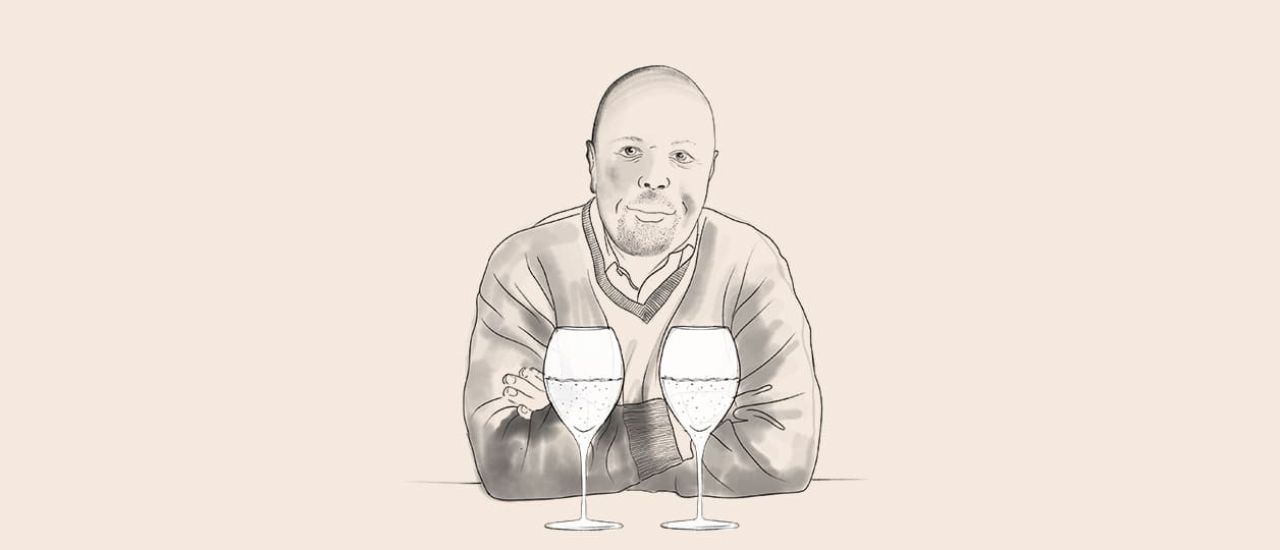 Dans la cave du critique de champagne Alberto Lupetti // Italie