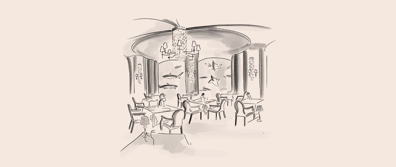 In the cellar at the Michelinstarred restaurant Ossiano The Palm