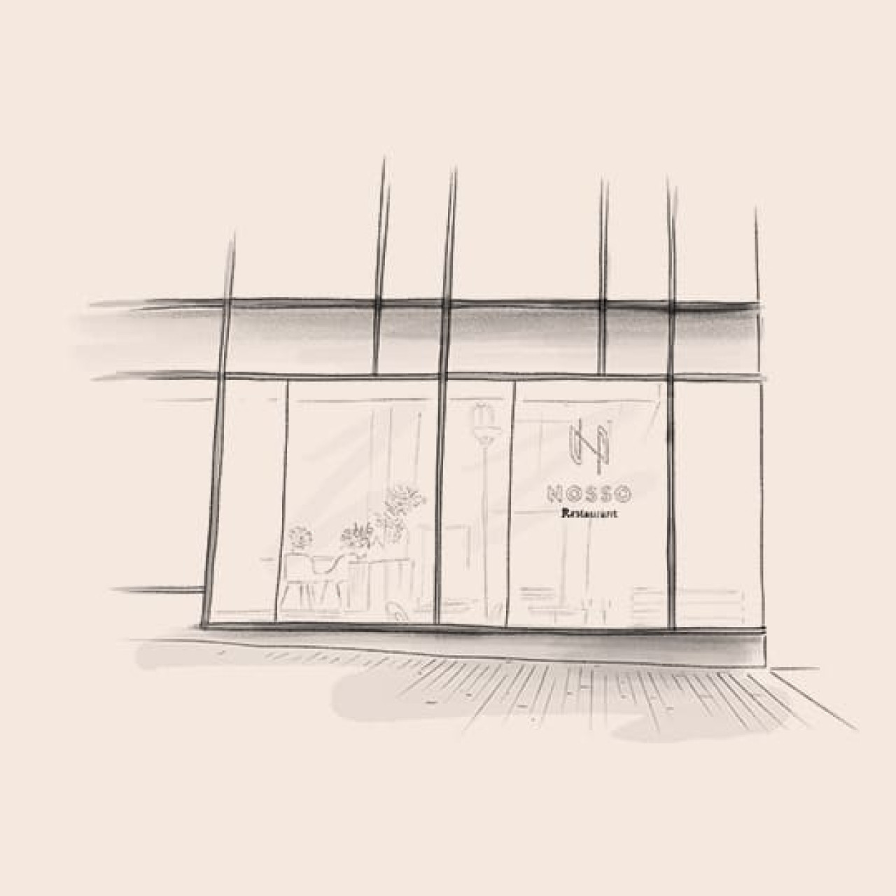 Illustration des Restaurants Le Nosso in Paris Frankreich