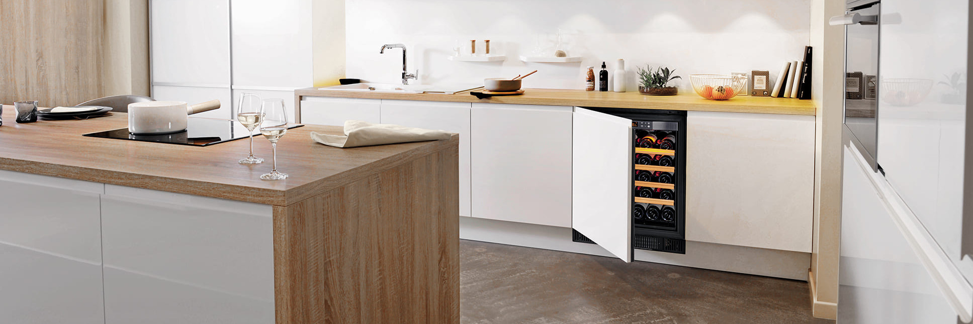 Step-by-step video DIY household appliance installation guide to attach the front to a built-in wine cooler in the kitchen. Step-by-step video DIY household appliance installation guide to attach the front to a built-in wine cooler in the kitchen.