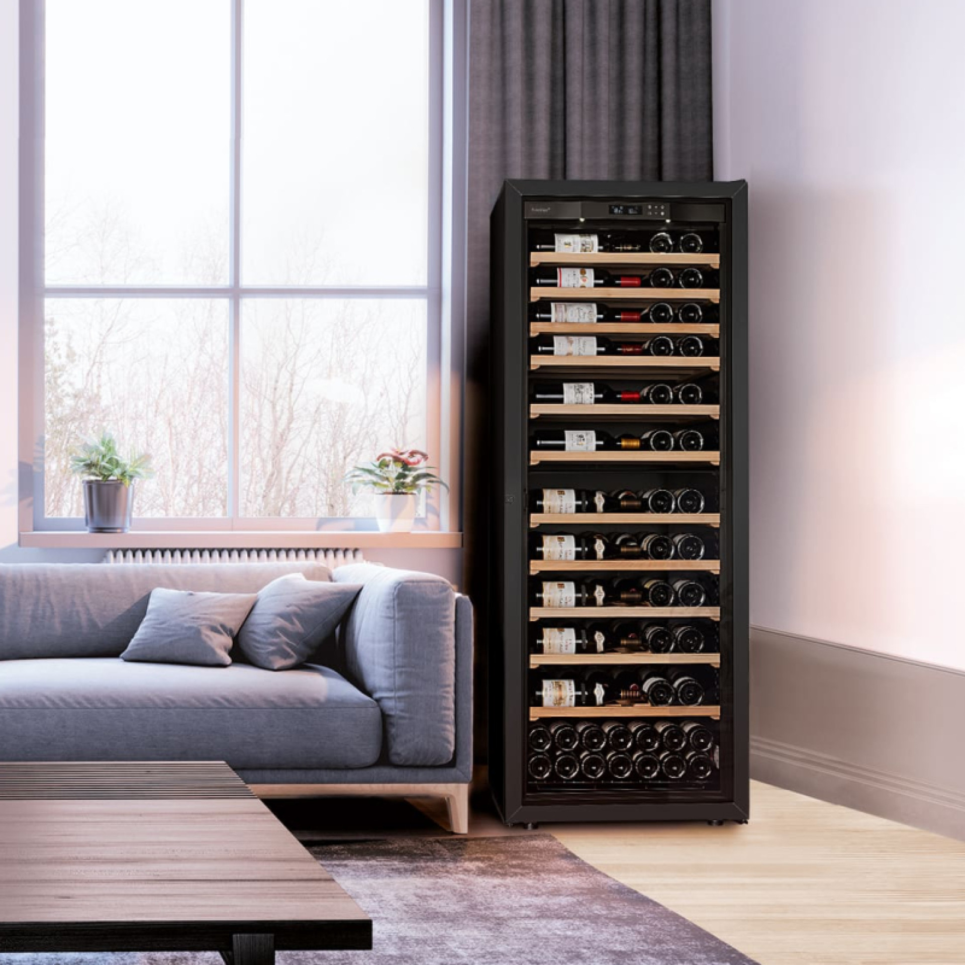 Wine maturing cabinet