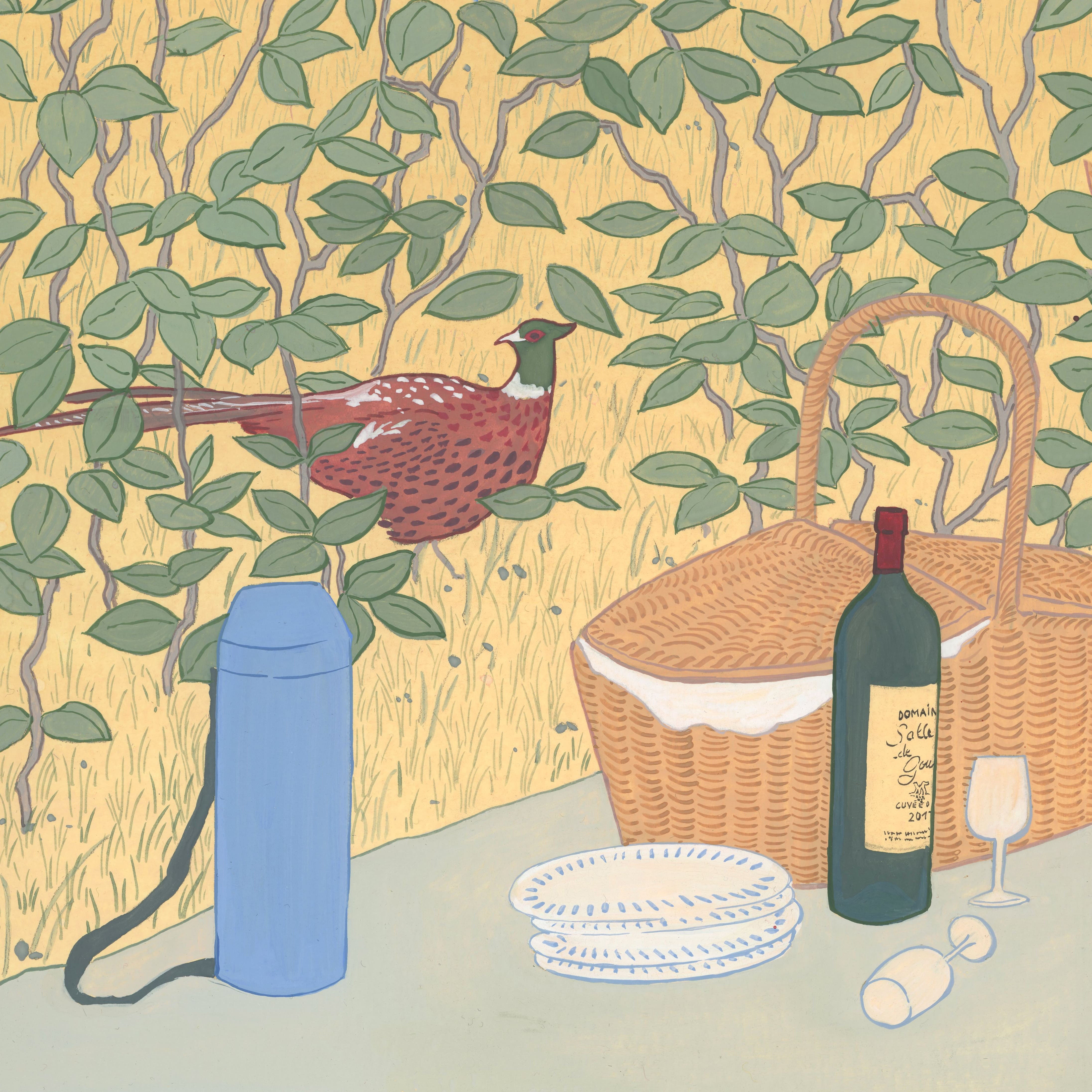 5 wines for game - Julien Gatillon - Nous, Megève, France - Artwork Clémence Trossevin 5 wines for game - Julien Gatillon - Nous, Megève, France - Artwork Clémence Trossevin