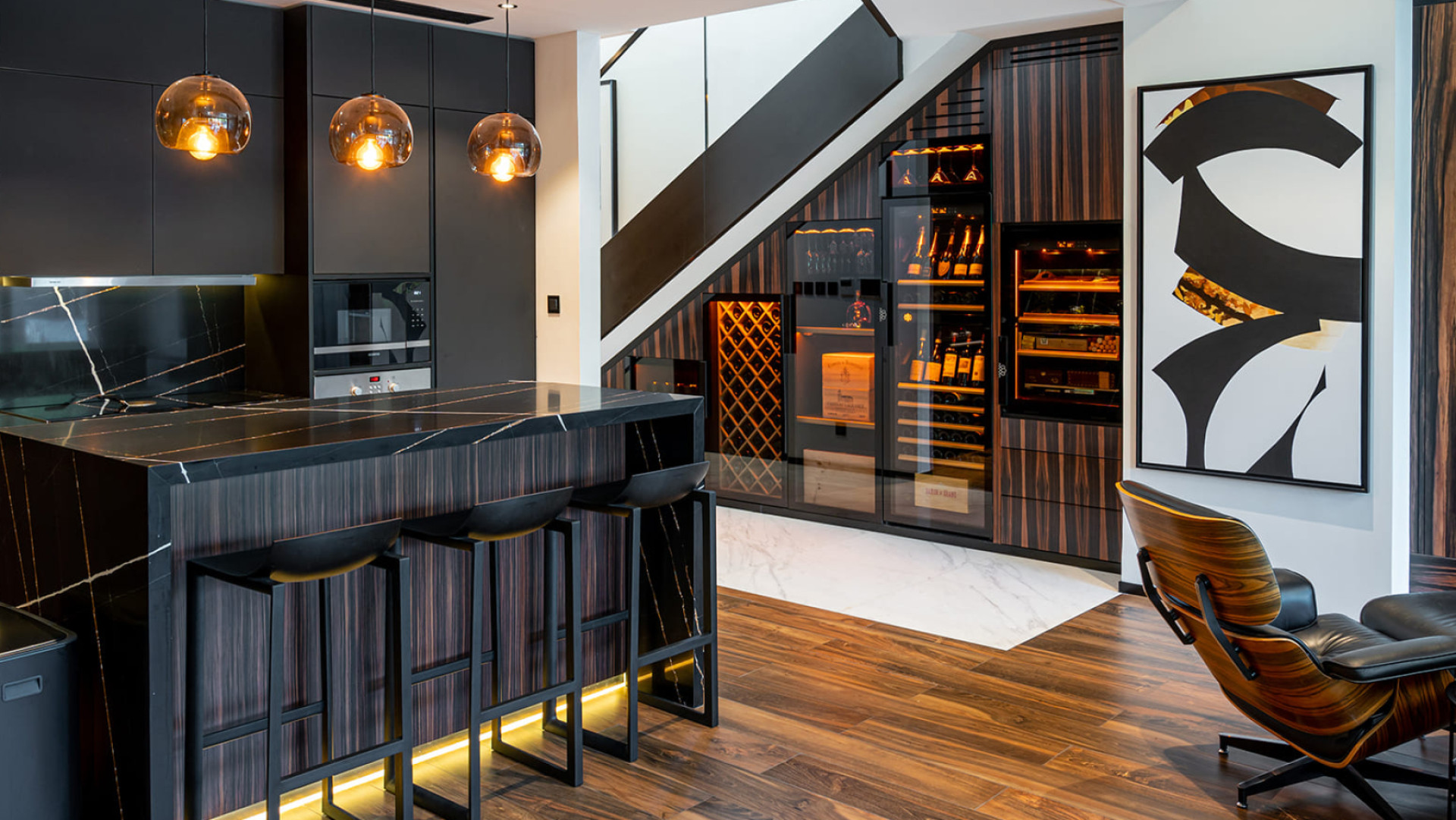 EuroCave air-conditioned freestanding wine cabinets can be built in to create a wine wall if you follow a few recommendations.