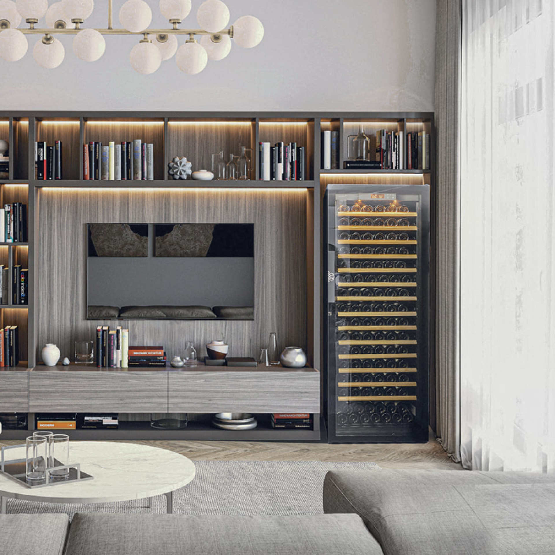 The Pure wine cabinet finds its place in all interior decorations. The Pure wine cabinet finds its place in all interior decorations.