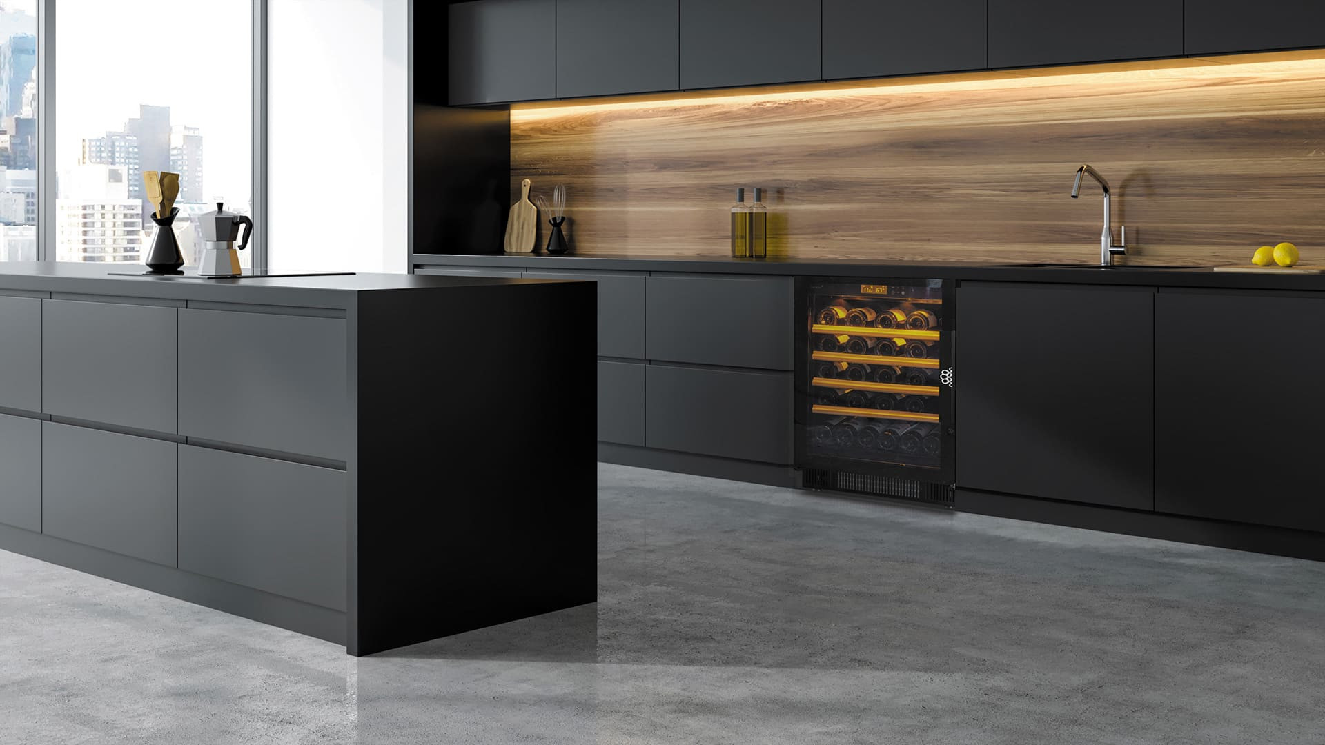 Dank der technischen Türen unserer Einbaukhülschrank können Sie die gleichen Frontplatten wie Ihre Einbaukücheneinheiten anpassen. Dank der technischen Türen unserer Einbaukhülschrank können Sie die gleichen Frontplatten wie Ihre Einbaukücheneinheiten anpassen.