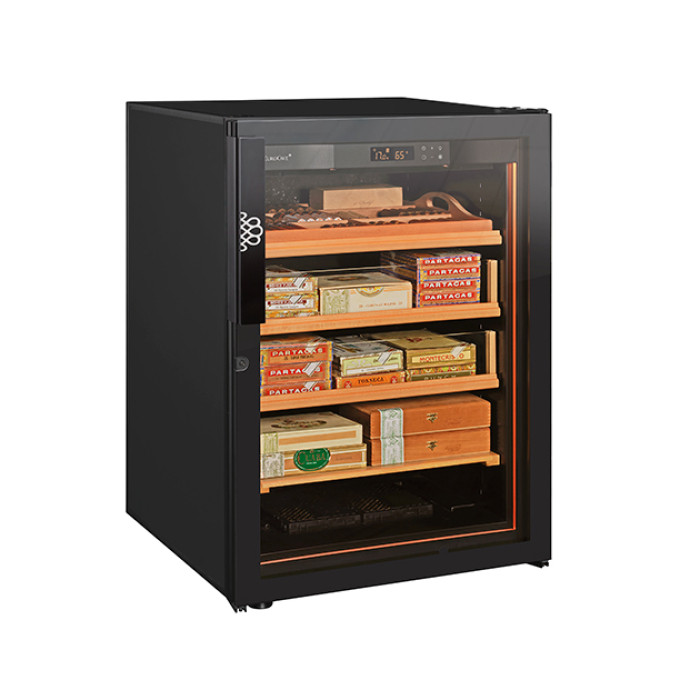 Zigarren-Humidorschrank mit einer Auswahl von 2 Arten von doppelt verglasten und UV-beständigen Glastüren beim Kauf. Zigarren-Humidorschrank mit einer Auswahl von 2 Arten von doppelt verglasten und UV-beständigen Glastüren beim Kauf.