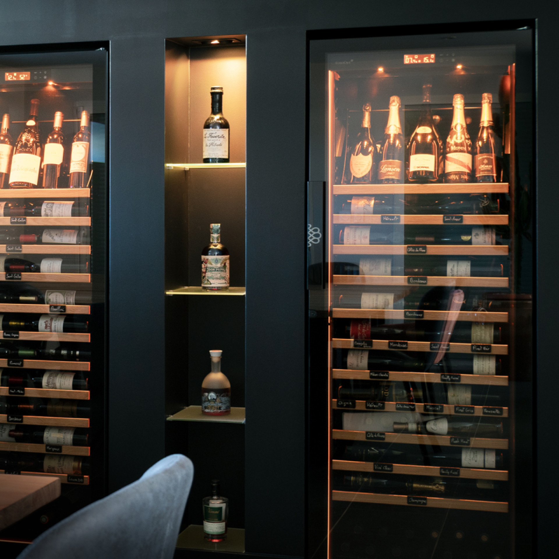 Professional wine storage cabinet for serving wine EuroCave