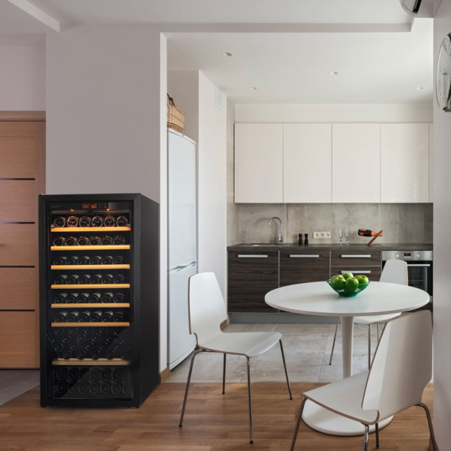3-temperature wine cooler - also called multi-function, multi-zone or multi-purpose cabinet - different zones to bring wine to temperature for drinking quickly or keep it for a few years. 3-temperature wine cooler - also called multi-function, multi-zone or multi-purpose cabinet - different zones to bring wine to temperature for drinking quickly or keep it for a few years.