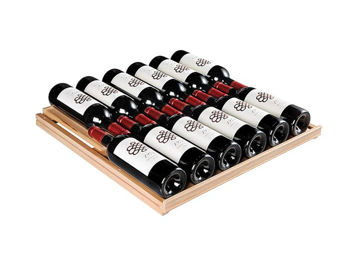 Sliding shelf in solid wood - pull-out shelf to easily find the bottle of your choice - capacity 12 bottles