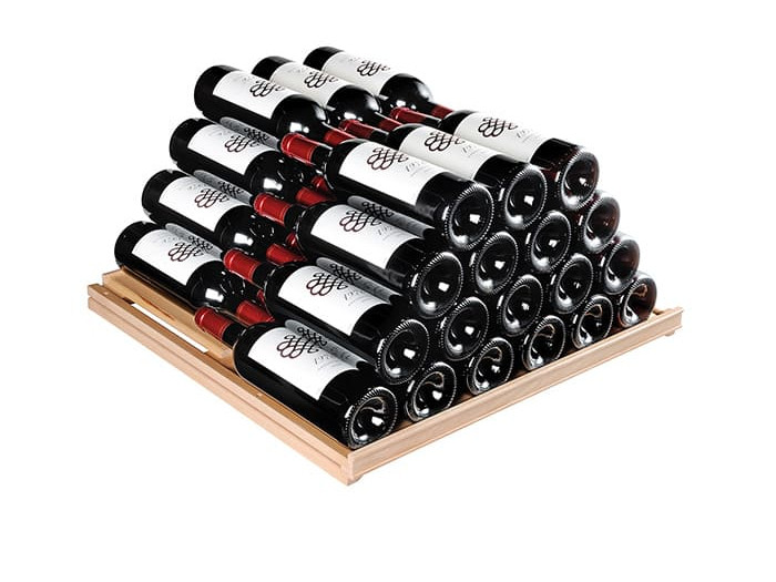 Solid wood storage shelf - sturdy shelf for storing wine bottles - capacity 72 bottles