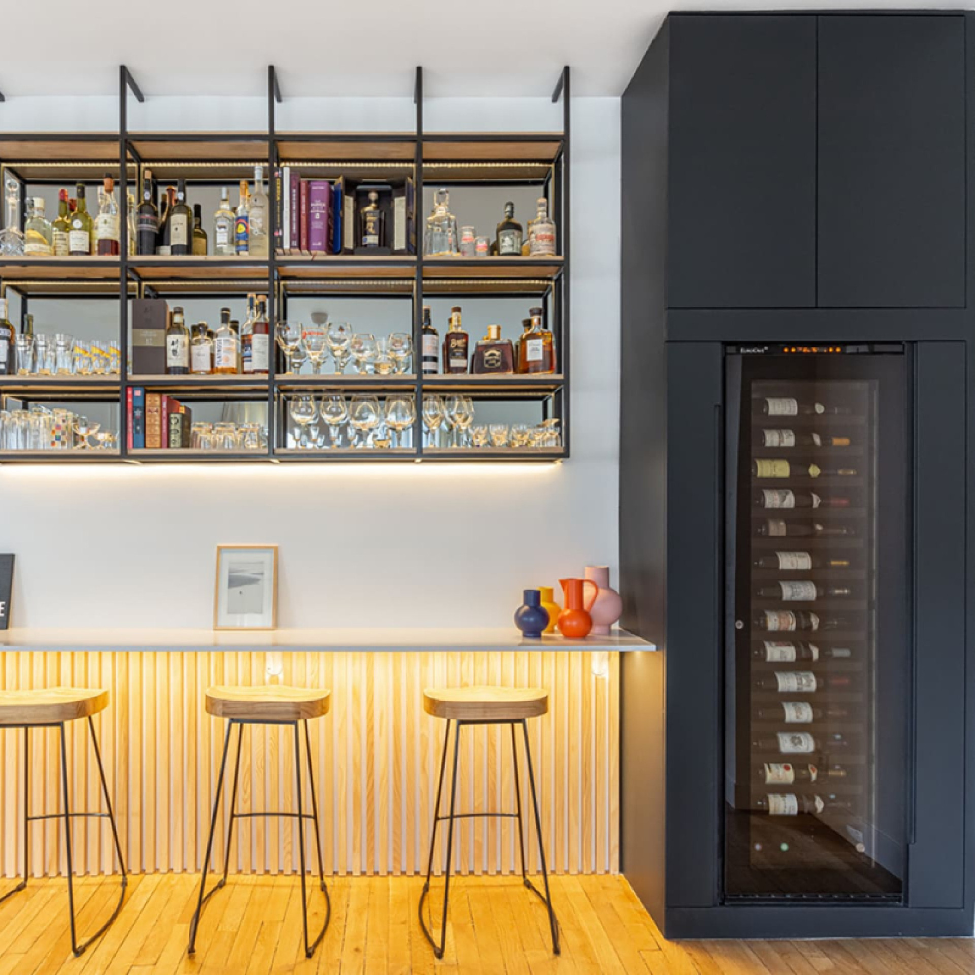 Home store wine cabinet