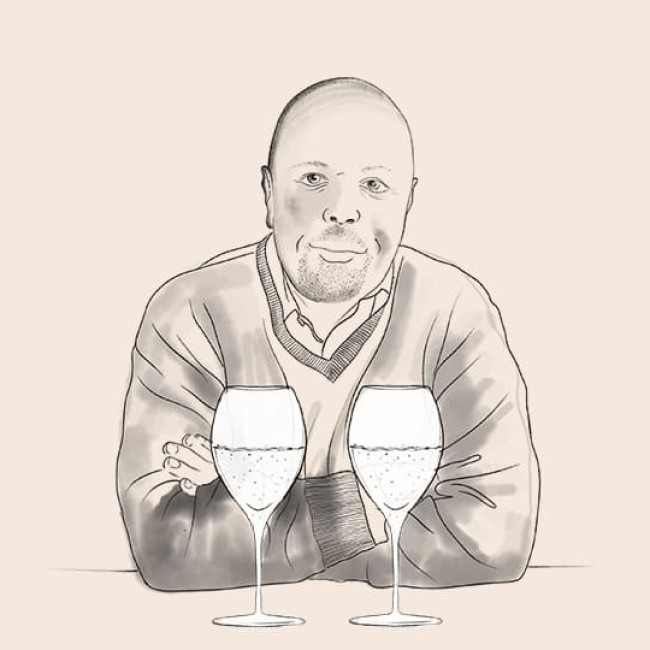 In the cellar of champagne critic Alberto Lupetti