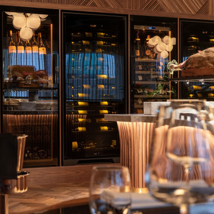 Gastronomie-Weinkühlschränke EuroCave Royale und Revelation für eine exklusive Weinwand.