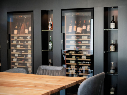 Revelation EuroCave aging wine fridge wall
