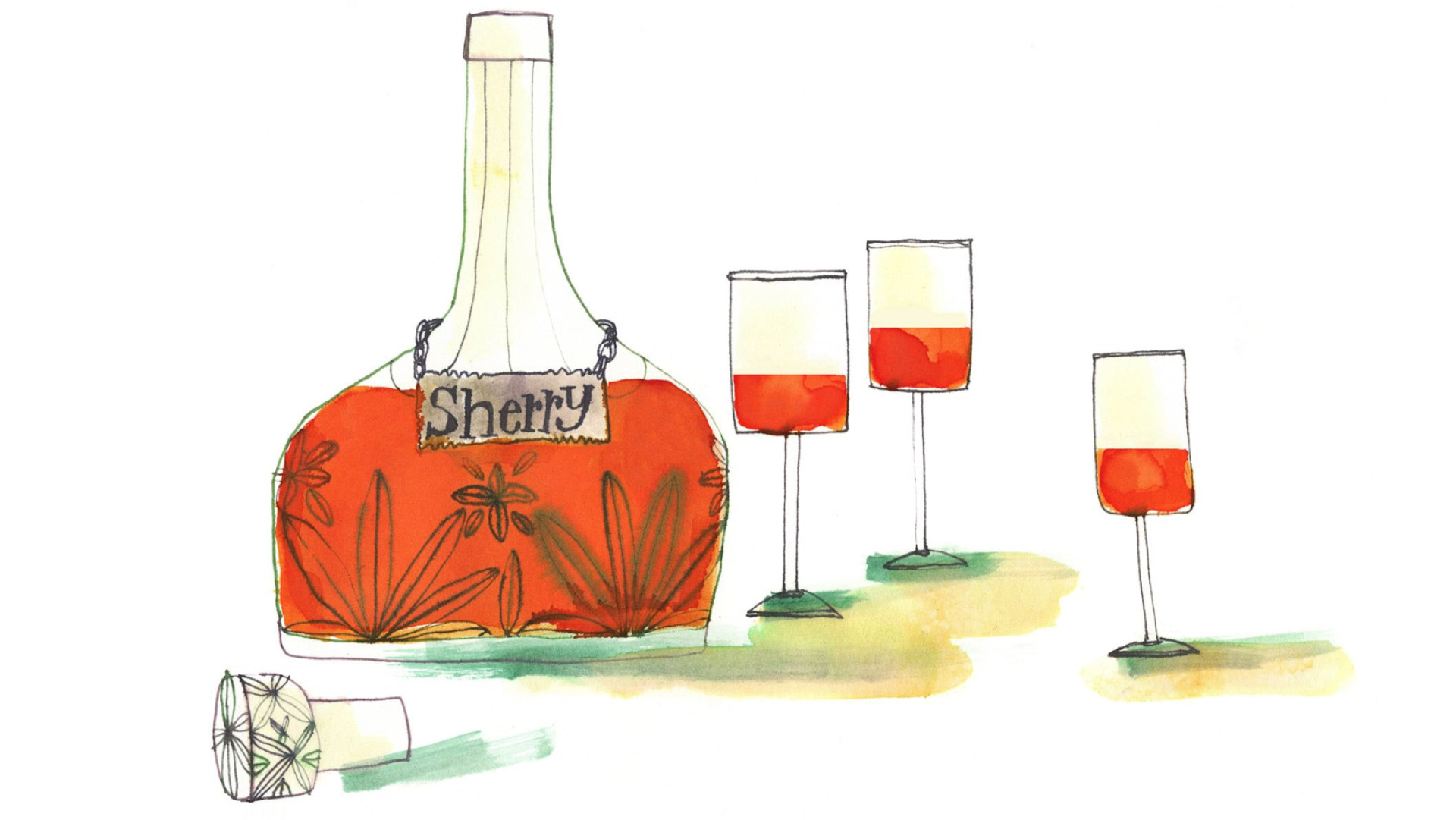 Is sherry oxidative? - Artwork by Rebecca Bradley Is sherry oxidative? - Artwork by Rebecca Bradley