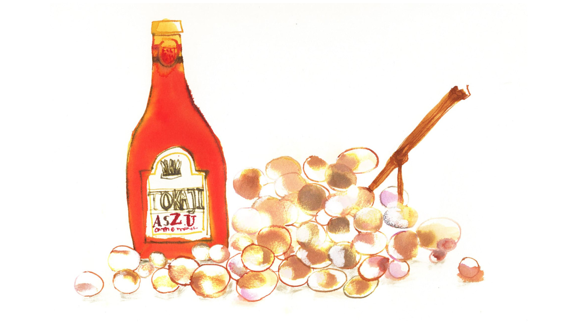 Other Oxidative Wines - Tokaji - Artwork by Rebecca Bradley